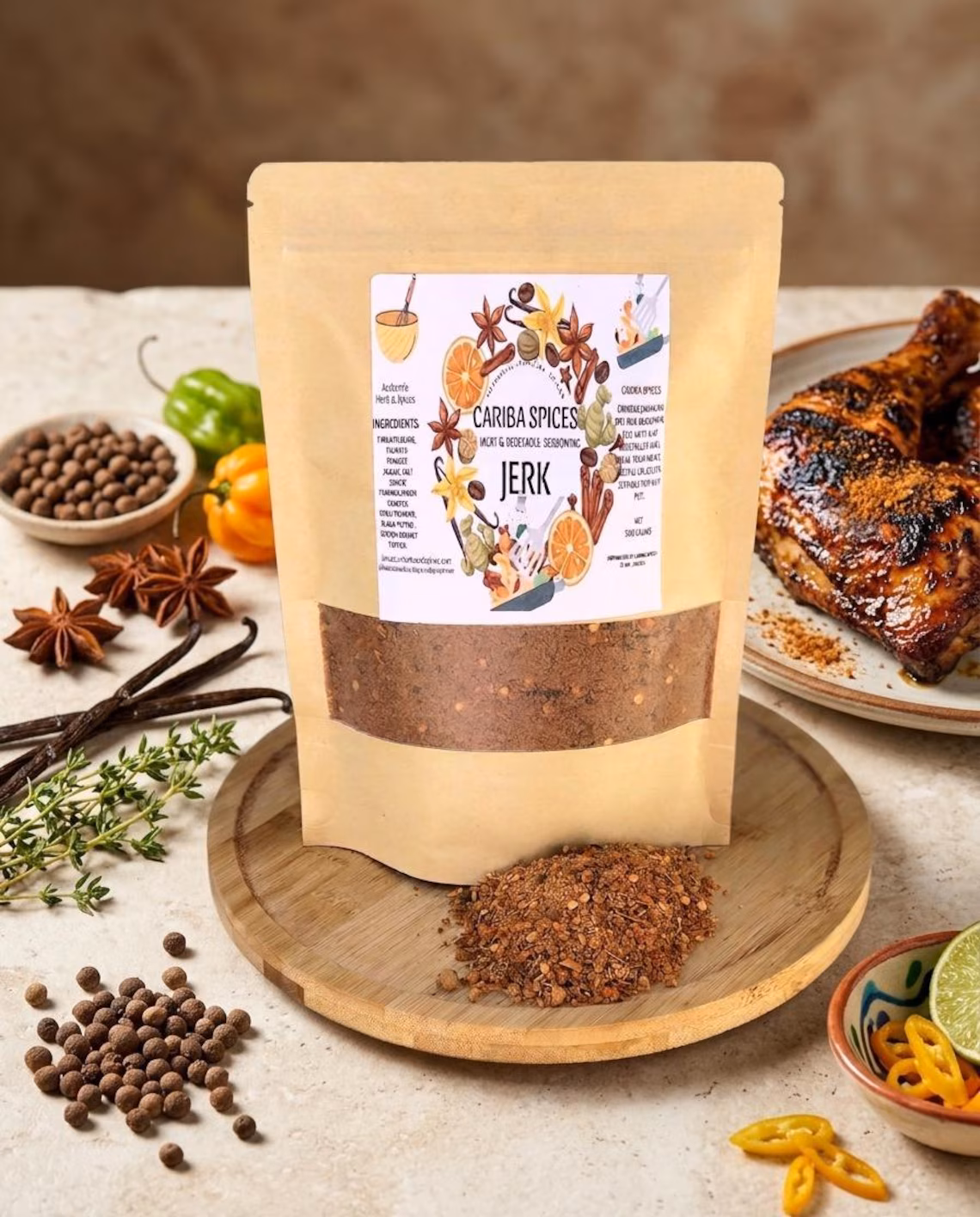 1 Pound Jamaican Jerk Seasoning with Pimento Seeds