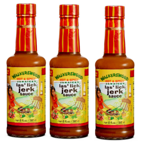 Walkers Wood Las' Lick Jerk Sauce (pack of 3) 6oz each