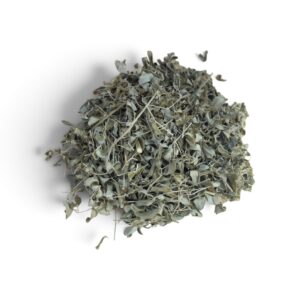 dried Jamaican moringa leaves ready for brewing herbal tea